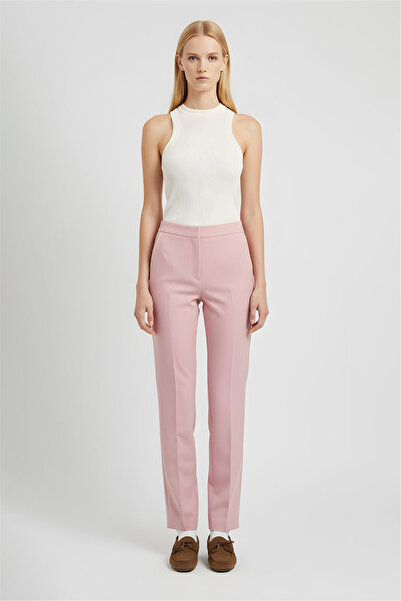 Perspective Pembe Yüksek Bel İspanyol Paça Pantolon