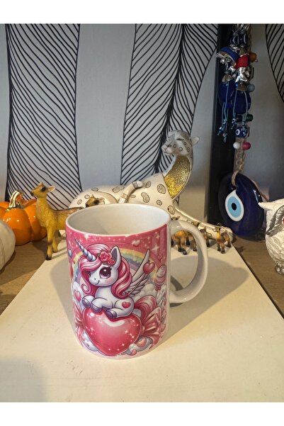 Atak Hediyelik Porcelain Unicorn Pattern Mug 300 ml