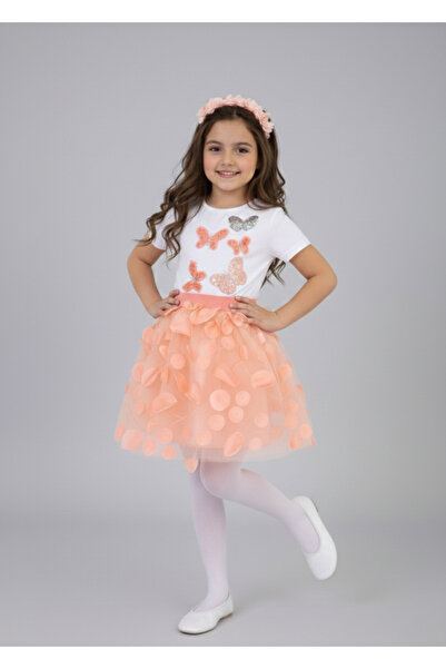 NACAR STORE Girl's April 23 October 29 Show Outfit Butterfly Patterned T-Shir...