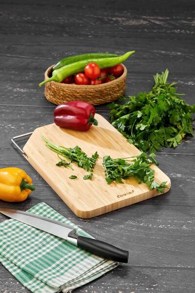 Cooker لوح تقطيع من الخيزران مقاس 30x20x2 سم CKR3915