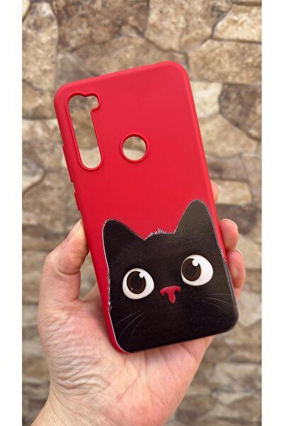 Vip Case Redmi Note 8 Compatible Cute Black Cat Patterned Silicone Shock Abso...