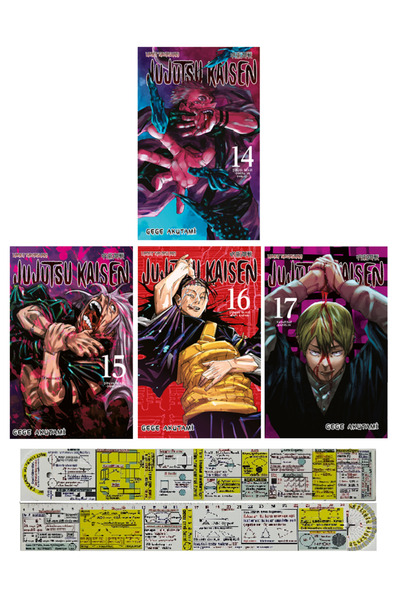 Gerekli Şeyler Yayıncılık Jujutsu Kaisen 14-15-16-17. Ciltler Manga Seti + Öz...