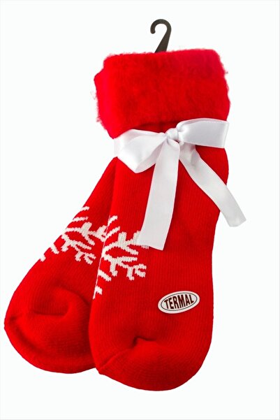 ZERO LAND Storozal Snowflake New Year's Thermal Socks (141632) - Red