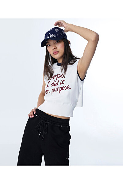 Twist SLOGAN BASKILI VATKALI TRİKO