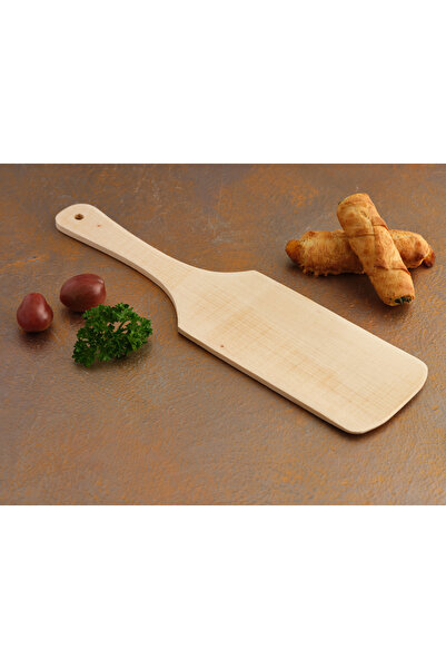 Hedisam 30X6 cm Wooden Wide Cooking Plate – Dough and Pancake Turner