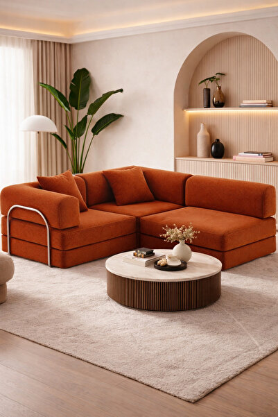 Mat Nera Serisi 180x180 L Koltuk Modern ve Şık -Pratik Yer Yatağı Koltuk Kane...