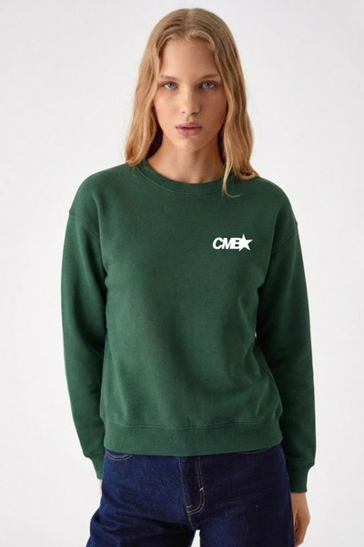 COMBİNE MİCHAİL Дамска блуза CMB Print K. Green Bol