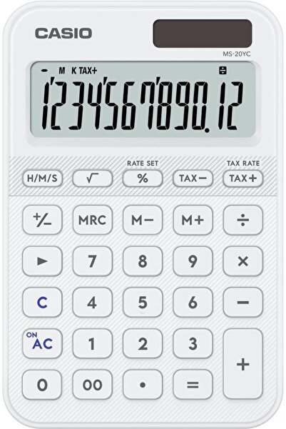 Casio MS-20YC-WE-W-DP Hesap Makinesi Desktop