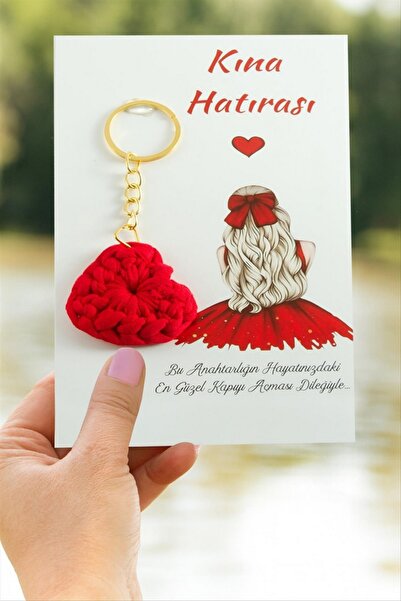 ZERO LAND Storozal Heart Braided Rope Keychain (141504) - Red