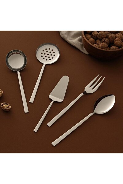 Hisar Tulip 5 Piece Steel Serving Set