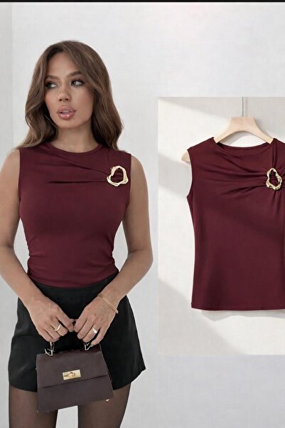 peri tower New Product Women's Sandy Sleeveless Blouse with Buckle Chest Deta...