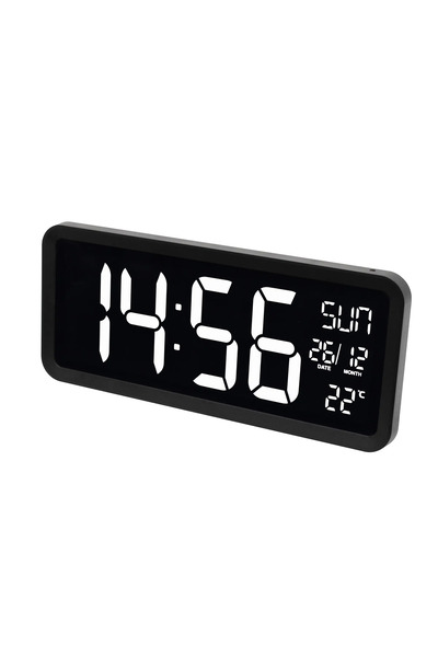 Home by Somogyi Ceas gigant de masa /perete cu LED cu termometru 37x16x3.9cm ...