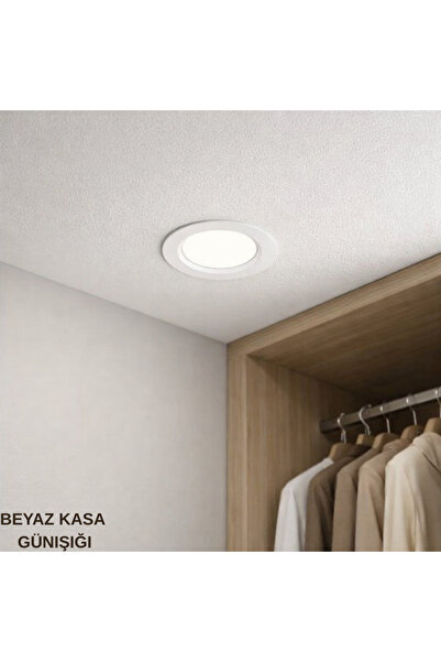 Pa Petra Aydınlatma Sıva Altı Yuvarlak Gömme Led Spot Tavan Aydınlatma Beyaz ...