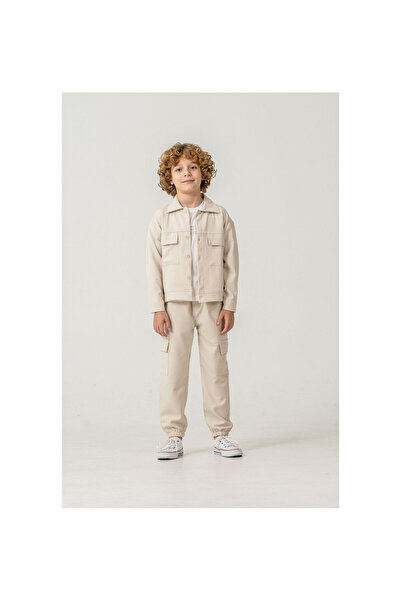 JABBER Men's Woven 3-Piece Suit with Cargo Pockets