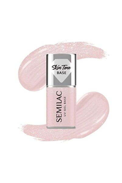 Semilac Skin Tone Cover Base Glitter Beige 7 ml