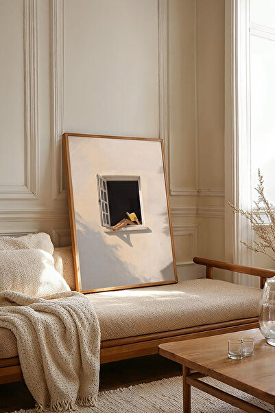 Dekorsiahome Tablou dintr-o singură bucată cu ramă din lemn TK3283