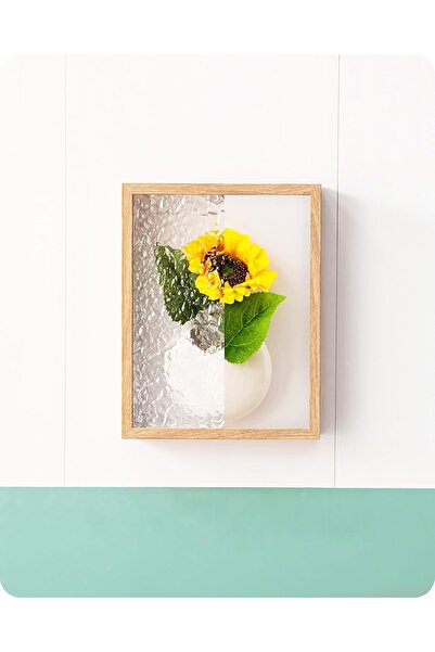 Other Decorative Wall Vase - Wavy Acrylic Frame and White Ceramic - Boho Desi...