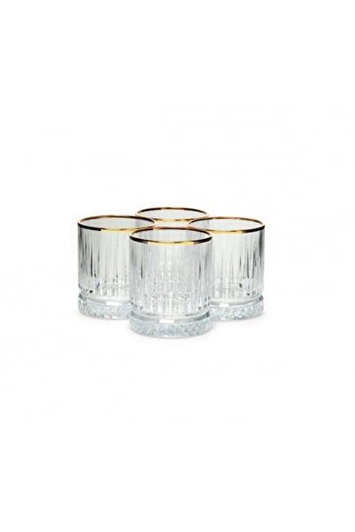 Pasabache Set of 4 ELYSIA Whiskey Glasses 355ml GOLD