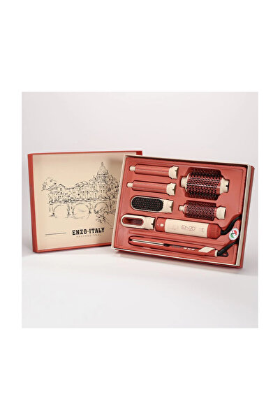 Enzo Professional ENZO All-in-One 1200W Hot Air Styler Set with 1.5" Tourmaline Straightener & Auto Curlers