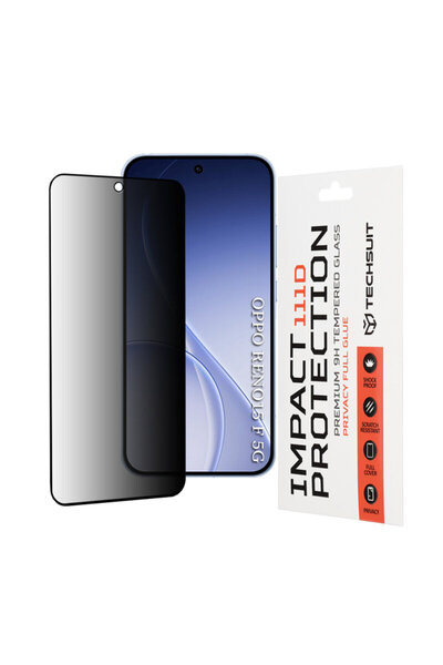 Techsuit Sticlă transparentă 111D cu protecție completă pentru Oppo Reno 15 F