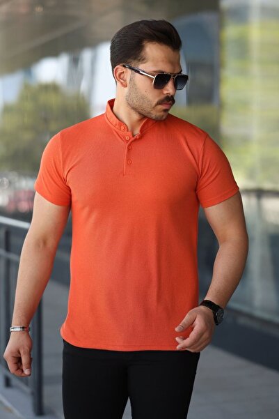 Hiccup JANES Κοντομάνικο μπλουζάκι με κουμπιά και γιακά μανταρίνι