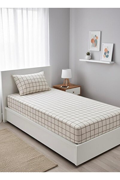 Design of colours Single Elastic Fitted Sheet and 1 Pillowcase