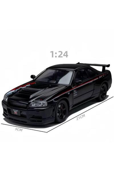 nöbetçi oyuncakçı onlinebazaar oyuncağın yeni 1:24 NISSAN SKYLINE GT-R R34 Di...