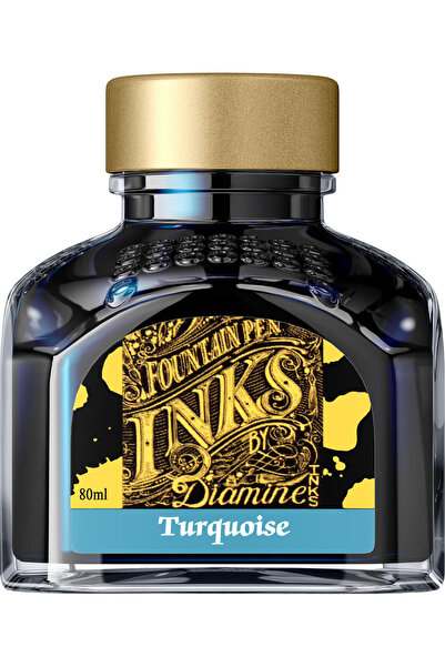 Diamine Sticlă de cerneală 80 ml - Turcoaz