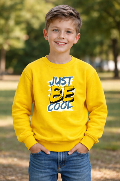 ADABEBEK سويت شيرت أطفال مطبوع من جاست بي كول 26006