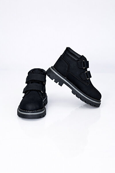 RMY SHOES حذاء للأطفال للجنسين باللون الأسود ذو نعل حراري سميك وبطانة دافئة م...