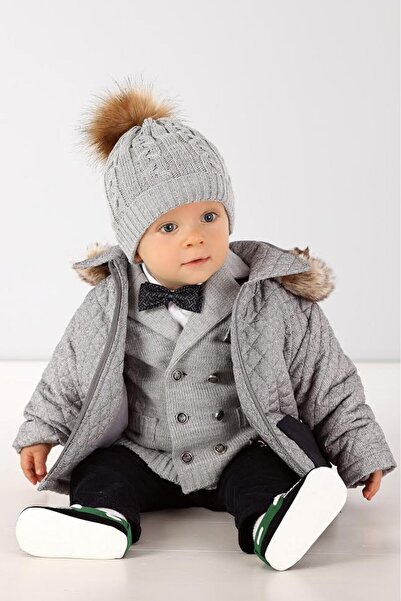 Krasnal Φθινοπωρινό χειμωνιάτικο μπουφάν για αγοράκια Club Junior Γκρι Μέγεθο...