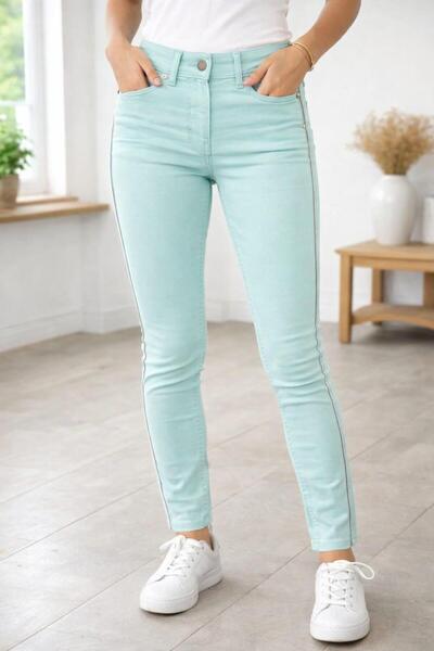 Org Marka Store Bolinto 480 high waisted tight leg pants with chain details o...