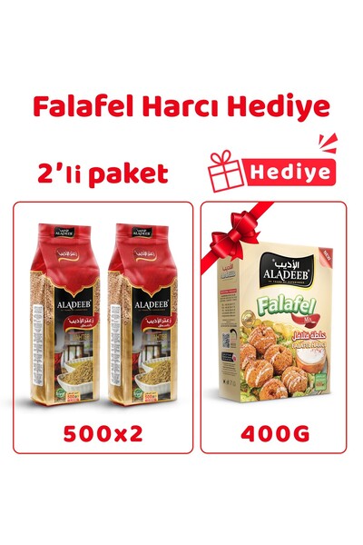 ALADEEB Falafel Hediye 400gr+ Kahvaltılık Zahter 2’li Set