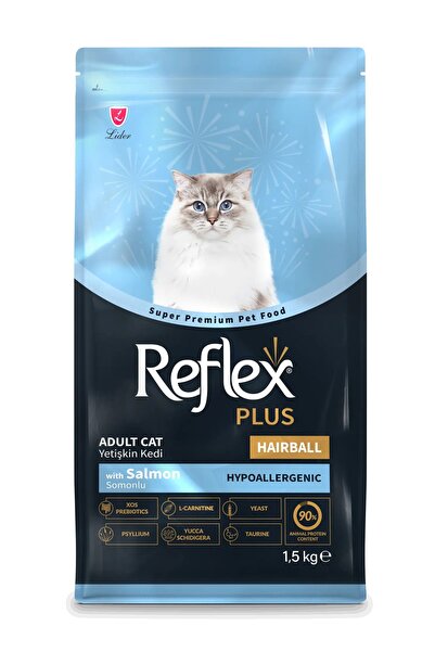 Reflex Plus Hairball Hipoalerjenik Somonlu Yetişkin Kedi Maması 1,5 Kg