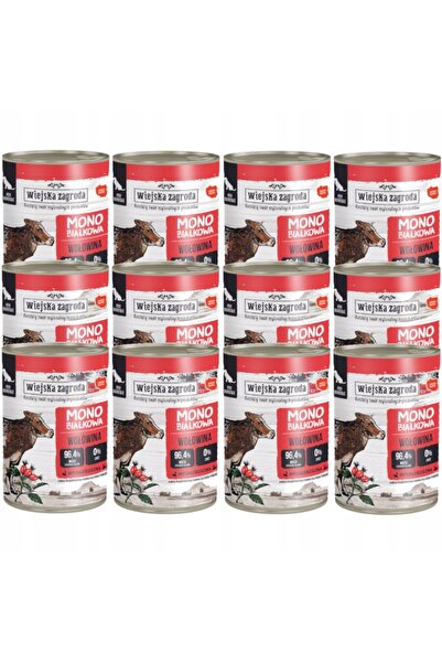 Wiejska Zagroda Carne de vită monoproteică 12x400g