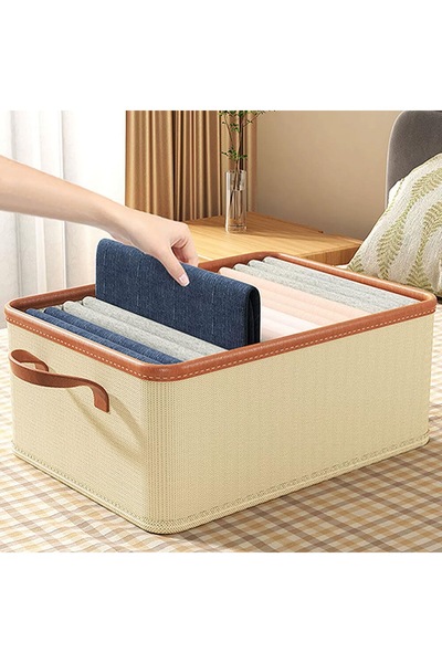 Thirty Three Design Clothes storage and organization box, foldable, textile m...