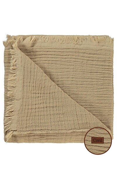 Civil Baby Muslin Wrinkled Blanket - Brown Standard