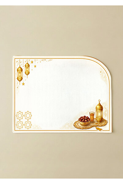 Markaev Asymmetric Ramadan Cotton 6-Piece American Service Set