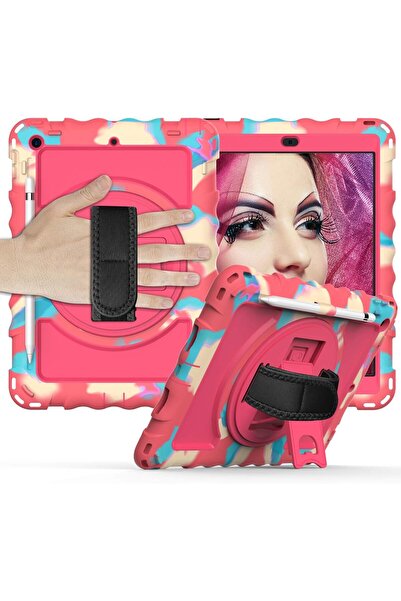 Other Husă iPad 6/5/Pro - 360°, Suport, Curea de Umăr, Protecție 3 straturi -...