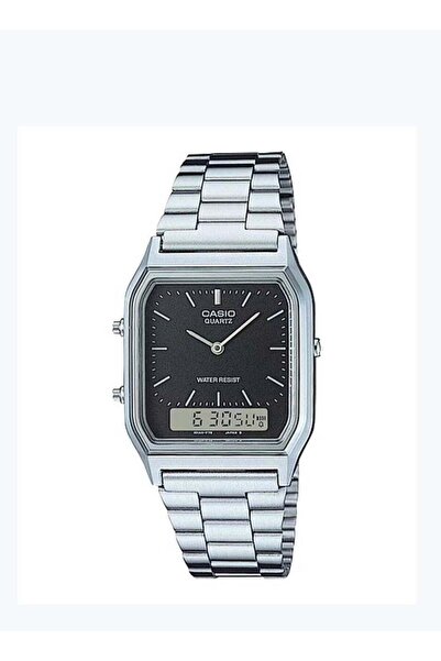 Casio Digital Watch with Stainless Steel Band Model AQ-230A-1DMQ - 30mm - Sil...