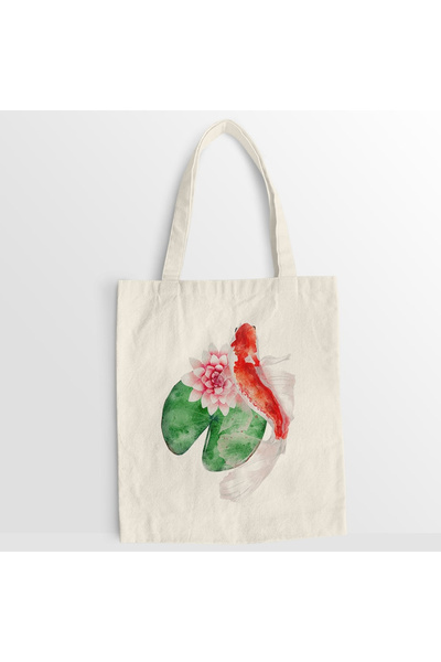 Kartier Pink Fish canvas bag