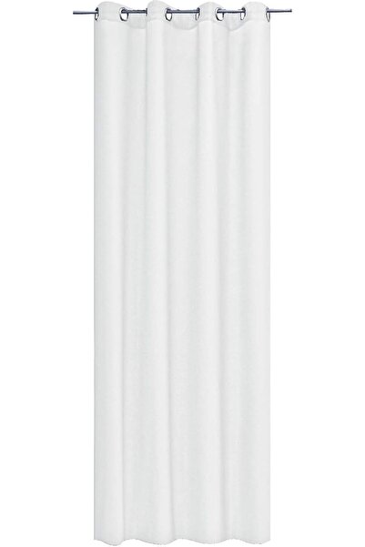 JEMIDI Stella opaque drapery with rings, 140 x 245 cm, White, Polyester, 5528...