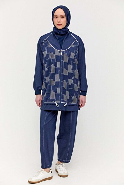 Setrms Blok Desenli Spor İkili Takım