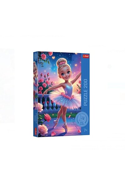Trefl Puzzle 200 pieces Ballerina with Pink Roses, for girls 7+ years old, 48...