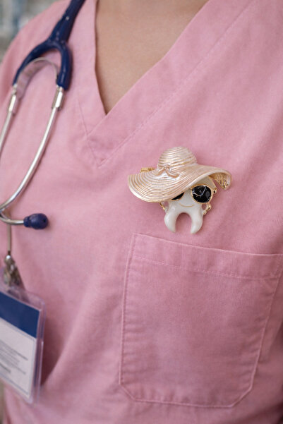 Sweet bunny Diş Hekimi Sağlıkçı Hemşire Broş - Hediyelik Takı Aksesuar Ceket ...