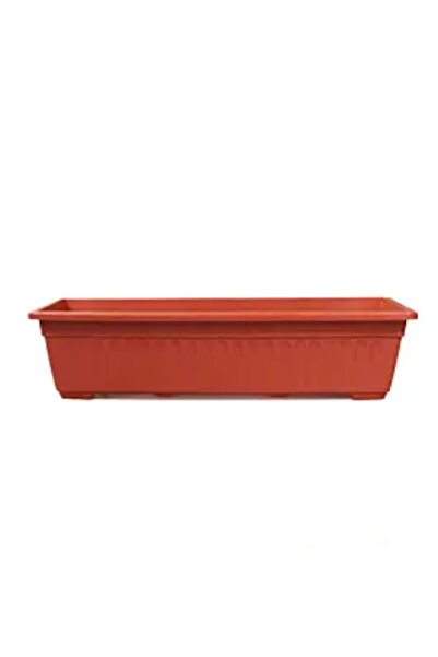 OEM Ghiveci dreptunghiular, plastic, 59,5 cm, teracotă