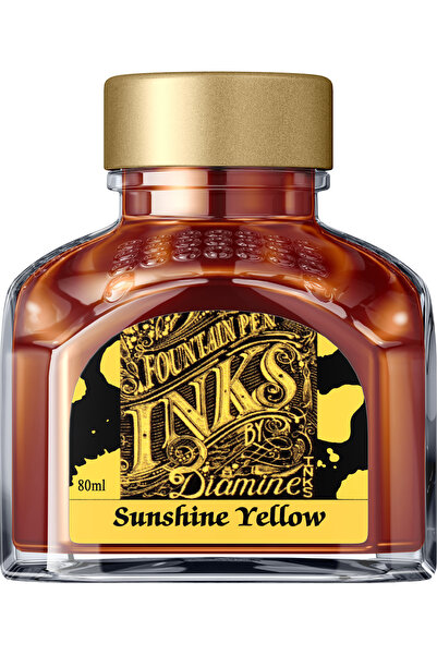 Diamine Sticlă de cerneală de 80 ml - Galben strălucitor