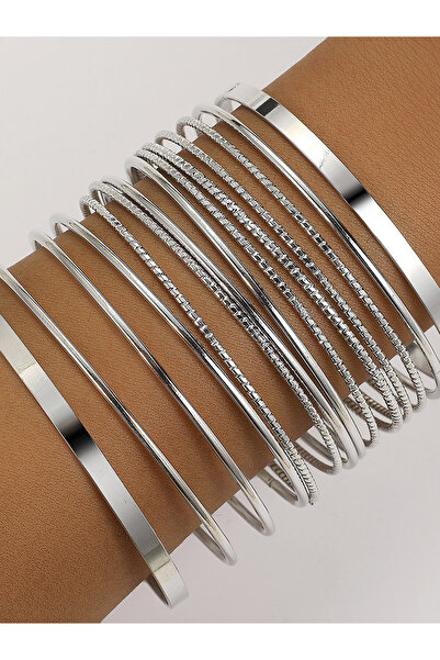 Take Two By Styli Set of 14 - Textured Bangles