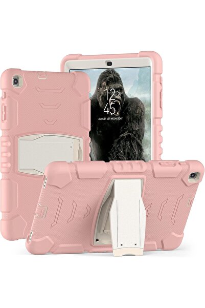 Other Husă Samsung Galaxy Tab A7 10.4 - Blindată, Silicon, cu Suport - Roz