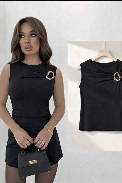 peri tower New Product Women's Sandy Sleeveless Blouse with Buckle Chest Deta...